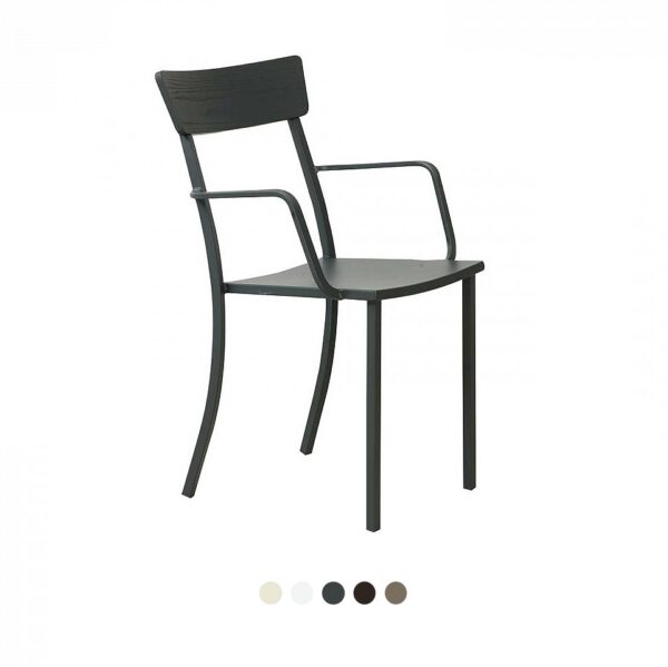 MOGAN WOOD poltrona con braccioli