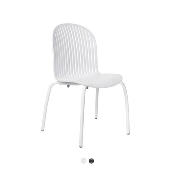 NINFEA DINNER sedia gambe alluminio