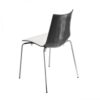 ZEBRA BICOLORE sedia 4 gambe cromato - immagine 2