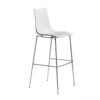 ZEBRA TECNOPOLIMERO sgabello h. 80 cromato - immagine 3